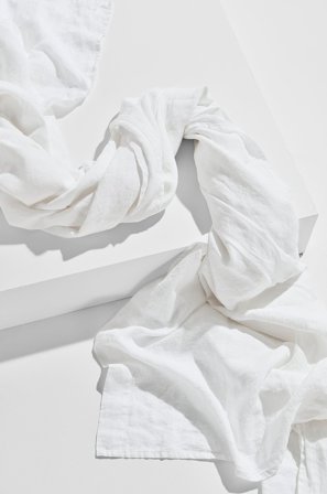 Pastill - Frank lagen i fransk hør - Hvid - Lagner - 150X260 - Fra Homeroom