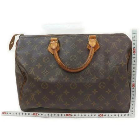 Louis Vuitton Vintage, Pre-owned Speedy 35 Monogram Handbag Bruin, Dames, Maat:ONE Size