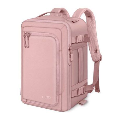 Tech-Protect Defender S50 ryggsekk for Ryanair & Wizzar, 20L bærbar PC - Rosa