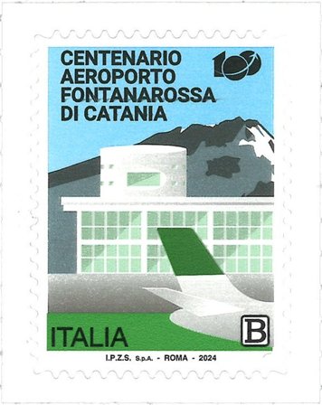 Italien - Lufthavnen Catania Fontanarossa - Postfrisk frimærke