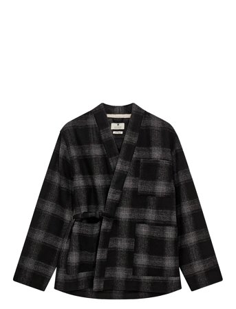 Anerkjendt | Akjesper Wool Check Kimono | XXL