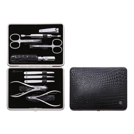 Zwilling CLASSIC leather frame case, croco black, 10 pcs.