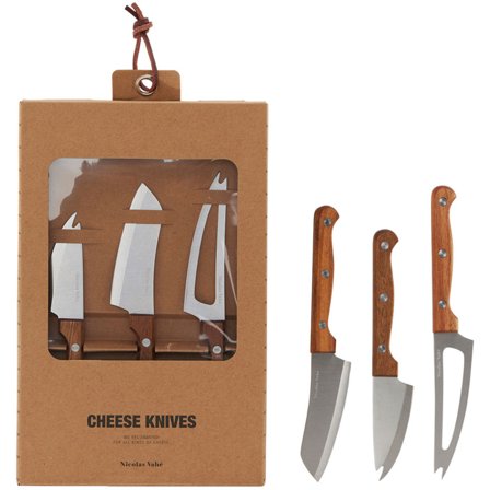 Nicolas vahé Ostknivar set om 3 Acacia/Rostfritt | Matlagning > Köksknivar > Övrigt knivar > Ostkniv | Bagaren och Kocken