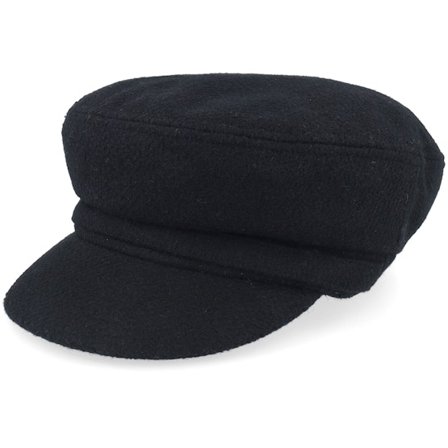 Seeberger - Zwart vega Cap - Fabric Sailor Cap Black Vega Cap @ Hatstore