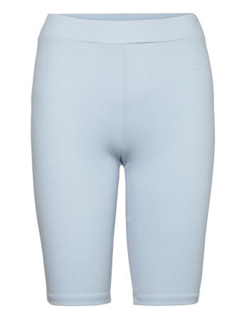 Ludmilla Shorts Gots Bottoms Shorts Cycling Shorts Blue Basic Apparel