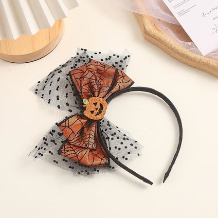 Halloween hovedbeklædning spøgelse spindelvæv hoved pop pandebånd prinsesse hoved pop Halloween glad hårtilbehør cosplay fest dekoration 2 stykker