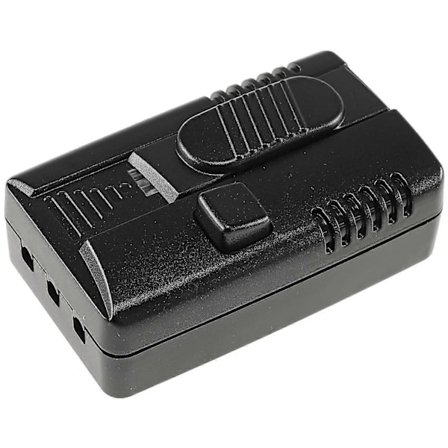 Fodkontakt med lysdæmper, LED 3-100 watt, ON/OFF kontakt, trinløs skyder, til dæmpbare lamper