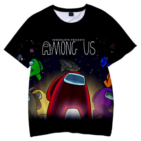 Barn Among Us 3D-T-shirt Toppar Pojkar Flickor Tonåring T-shirt G