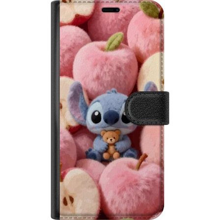 Kompatibel Tegnebogsetui til OnePlus Nord 2T Stitch blandt lyserøde fluffy æbler med teddy og sød kawaii-æstetik