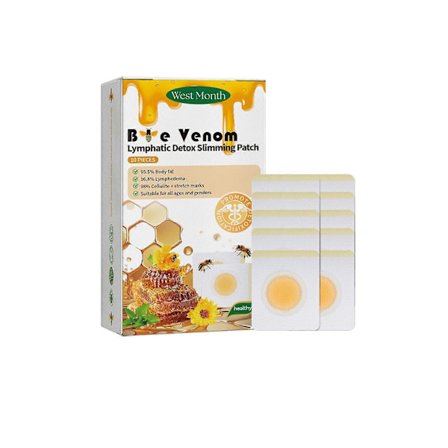 West Month Bee Venom Kroppsdekal Bantning/Uppstramande Hud Kroppskurva Figur Naveldekaler