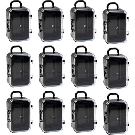 12 Pakk Mini Kofferboks Plast Godteriboks Liten Mottak Gi