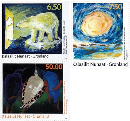 Grønland - Kunst - Postfrisk sæt 3v