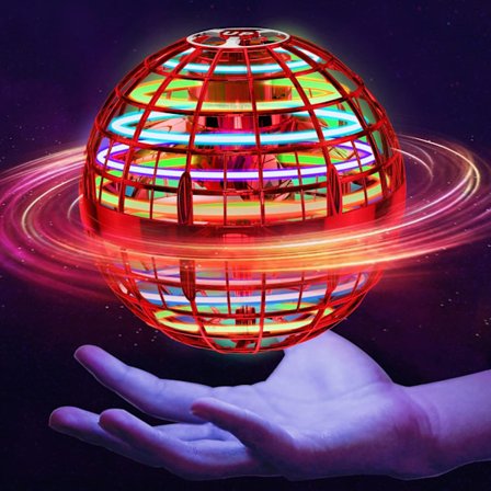 Flyvende Orb Bold (Rød), Hover Ball Flyvende Orbs, Flyvende Spinner Mini Drone Flyvende