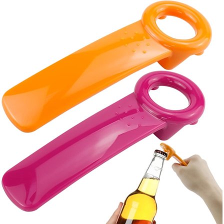 2 st Burköppnare för seniorer, burklocksöppnare i plast, hållbar burklocksborttagare i plast, lämplig för äldre personer med svaga händer