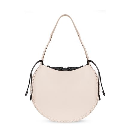 Chloé, Mate Large Shoulder Bag Beige, Dames, Maat:ONE Size,leer