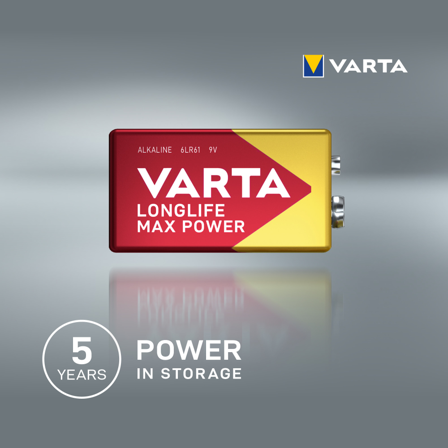 VARTA Longlife Max Power 9V 1-pack VLK