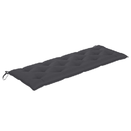 Vidaxl Bänkdyna För Trädgården Antracit 150x50x7 Cm Tyg Antracit