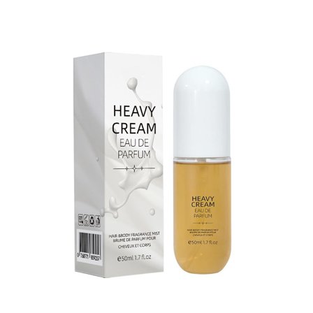 Heavy Cream Eau de Parfum Hius- ja vartalotuoksu sumutesuihke - Alkoholiton hajuvesisuihke naisille ja miehille, pitkäkestoinen tuoksu, 50ml / 1.7 