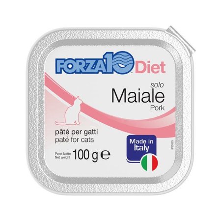 Forza10 Solo Diet Maiale Paté Per Gatti Adulti Vaschetta 100g