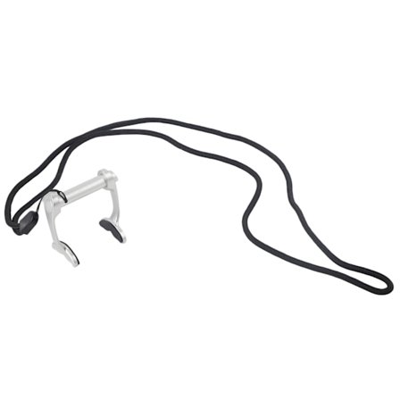 Fridykking Neseklype Sim Nese Plugger med Anti-Tapte Stropp for Dykking Nybegynnertrening Sølv