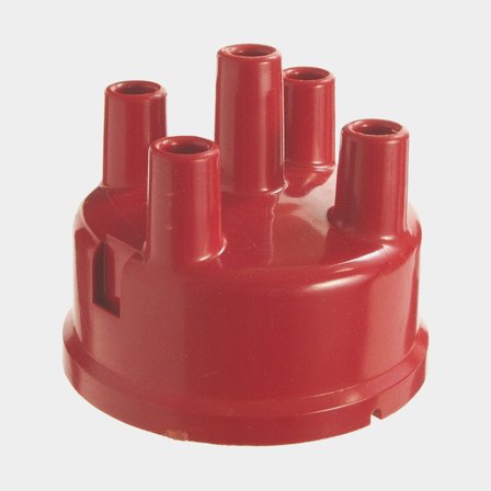 Standard Motors fördelarlock i röd plast för tändsystem med 5 anslutningar, högkvalitativ reservdel för motorer.