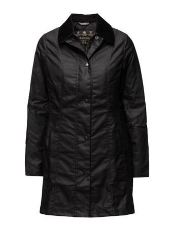 Belsay Outerwear Parka Coats Svart Barbour