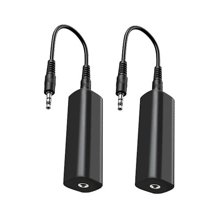 Jordloopsisolator Støjfilter Til Bil Lyd/hjem Stereo, 2 Stk Med 3,5 mm Lydkabler