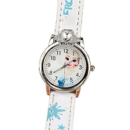 Frozen Elsa Dronning Barn Jenter Klokke Quartz Analog Klokke Tegneserie Armbåndsur tao (FMY) Hvit