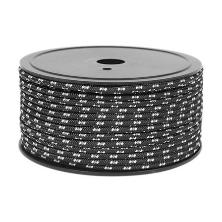 Telt Tau Baldakin Ly Shelter Survival Utstyr Kajakk Kano Utendørs Barduner svart