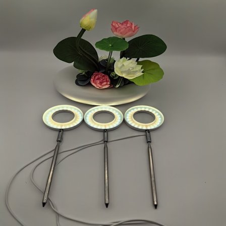 LED teleskopisk plantelampe vækstlampe engel ring sukkulent rød og blå lys fuldt spektrum blomst timing plantelys