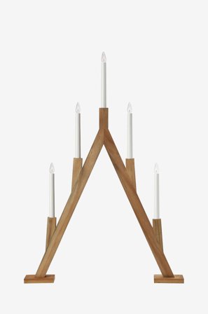 Markslöjd - Lysestage Bjurfors - Brun - Adventslysestager - Fra Homeroom