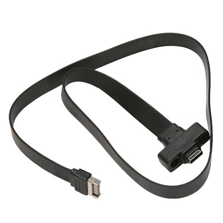 USB 3.1 Frontpanel Typ E till Typ C Förlängningskabel, Gen 2 (10 Gbit/s) Intern Adapterkabel, med