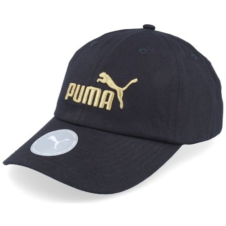 Puma - Black unconstructed Czapka Z Daszkiem - Essential No.1 Cap Black Dad Cap @ Hatstore