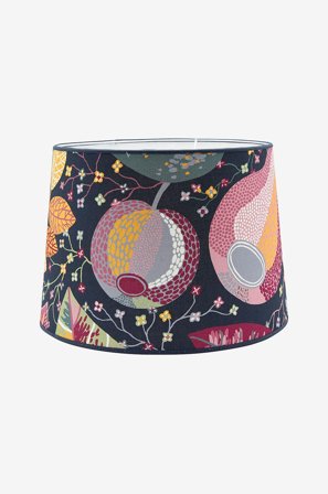 PR Home - Lampskärm Sofia Mönstrad 35 cm - Blå - Lampskärmar - Från Homeroom