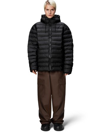 Rains Lohja Puffer Jacket W3T2 - Black - XS