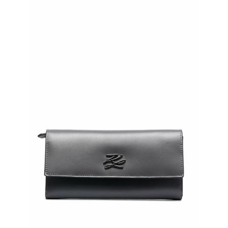 Karl Lagerfeld 216W3258292 Pung Grå, Dame Punge og Kortholder, Størrelse: ONE Size