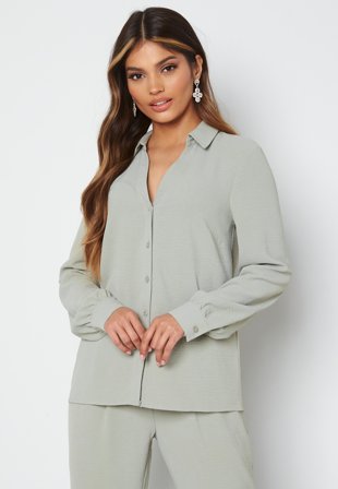 Happy Holly Victoria blouse Dusty green Klær