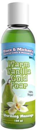 Warm Vanilla Gold Pear Värmande massageolja 150 ml