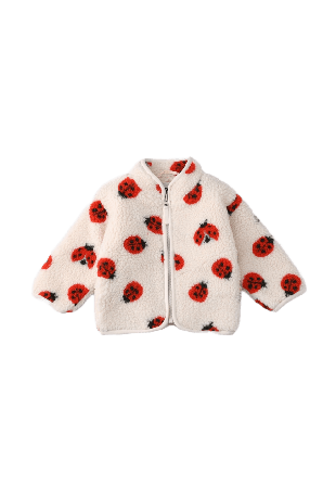 RIKIKI Fleecejacka baby CLAY Ytterplagg Röd 62