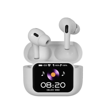 [LLC] Trådløse Bluetooth-hodetelefoner, støyreduserende Bluetooth-hodetelefoner, fullfargeskjerm in-ear-hodetelefoner, kompatible med iPhone og 