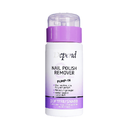 Depend O2 Nail Polish Remover Pump-In - Doftfri Nagellacksremover Unisex 125