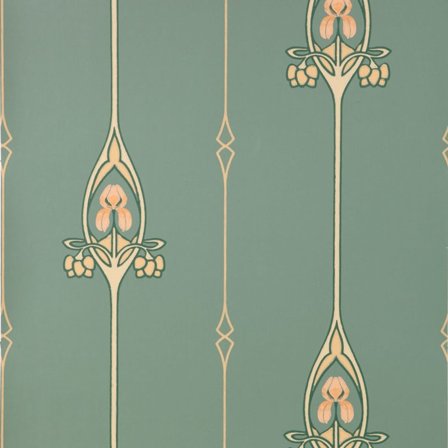 Duro Tapetprov, Gamla Grand 087-22P Gammalsvenska Papper, Grön, L, , Färg & tapeter