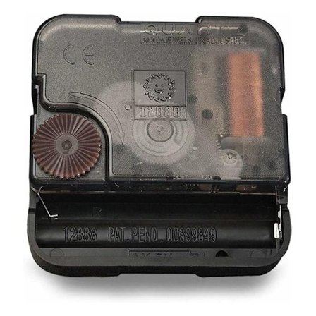 DIY Litium - Kvartsurverk för väggklocka med manuella reservdelar, maximal tjocklek på urtavlan 0,33 tum, total axellängd 0,71 tum