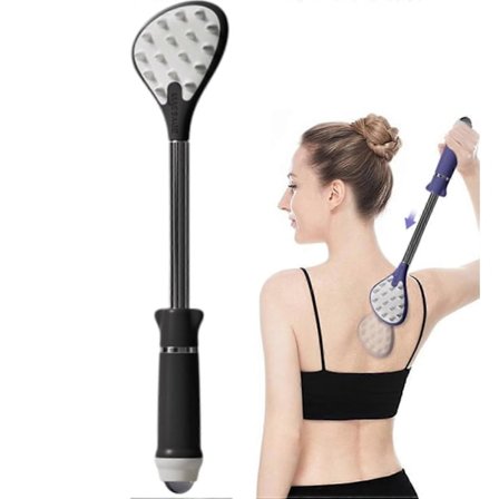 Ryggkløe-massasjeapparat, verktøy for å lindre kløe, akupunktmassasjeapparat, bærbar uttrekkbar ryggkløer