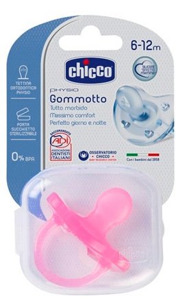 Chicco Gommotto Silicone Rosa 6-12 Mesi 1 Pezzo