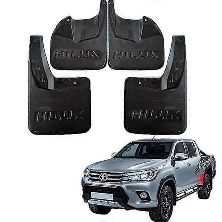 【14y】Bilskvettlapper Skvettlapper for Toyota Hilux Revo 4wd 2015 2016 2017 2018 2019 2020 2021 Sprutbeskyttere Skvettlapper Skjermer Tilbehør