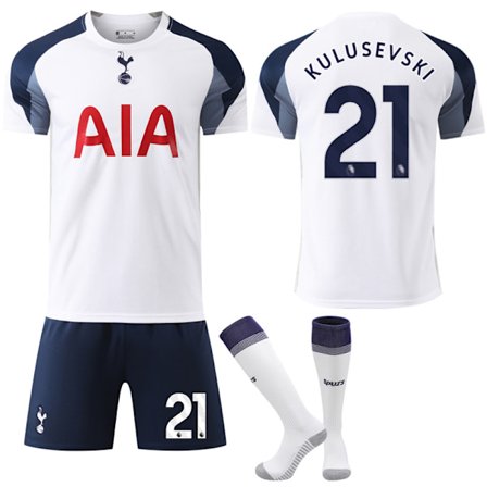 Tottenham Hotspur 2025-2026 Hjemmefotballdraktsett med Sokker Nr. 21 Kulusevski Nr. 21 Kulusevski