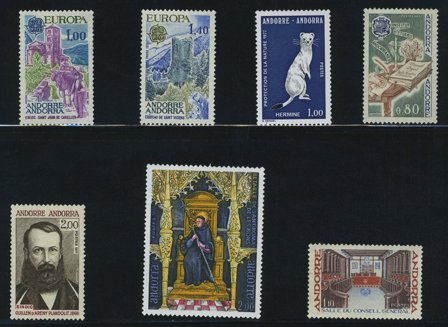 Fransk Andorra - Årgang 1977 - Postfrisk
