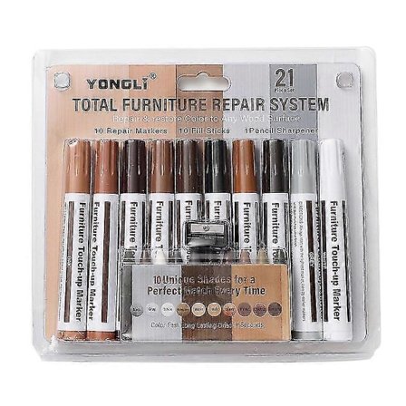 10 st Möbelreparationspenna, Repfyllnadsfärg Fix Markör Skavmärken Renoveringsverktyg