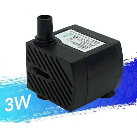 48 GPH [180L/H] 3W ultratyst vattenpump, litet akvarium, fiskdamm, trädgård, damm, fontän, bordsakvarium vattenpump.